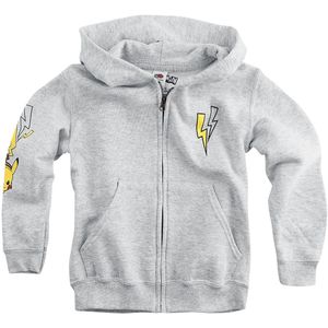 Pokémon - Gaming Jas met capuchon voor kinderen - Kids - Pikachu - Pokemon Trainer - voor Jongens & meisjes - grijs gemêleerd