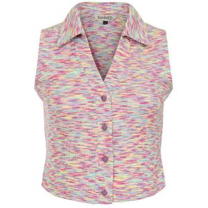 Banned - Rockabilly Top - Roxy Top - XS tot XXL - voor Vrouwen - meerkleurig