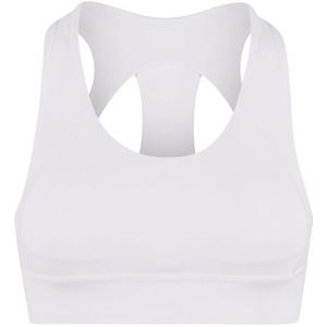 Urban Classics Bustier - Ladies Sports Bra - XS tot XL - voor Vrouwen - wit