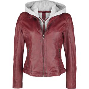 Gipsy Lederen jas - Angy S18 LAMAS - XS tot S - voor Vrouwen - rood