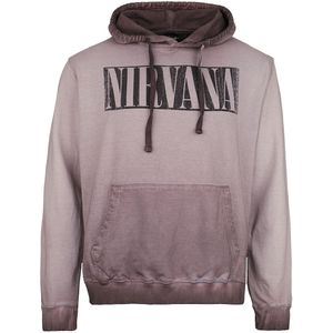 Nirvana Trui met capuchon - Band Photo - S tot XXL - voor Mannen - paars