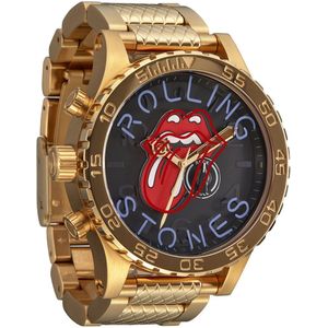 The Rolling Stones Polshorloges - Nixon - 51-30 - voor Mannen - goudkleurig