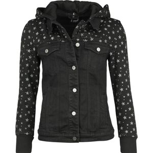 R.E.D. by EMP Denim jas - Denim Soul - S tot M - voor Vrouwen - zwart