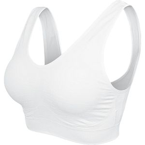 Urban Classics BH - Padded Sports Bra - XS tot 5XL - voor Vrouwen - wit