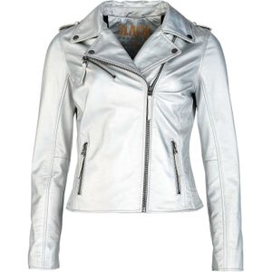 Black Premium by EMP Lederen jas - S tot XXL - voor Vrouwen - zilverkleurig
