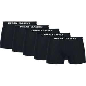 Urban Classics Boxers - Organic Boxer Shorts 5-Pack - S tot XXL - voor Mannen - zwart