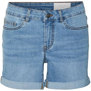 Noisy May Korte broek - NMBe Lucy Shorts - XS tot L - voor Vrouwen - lichtblauw