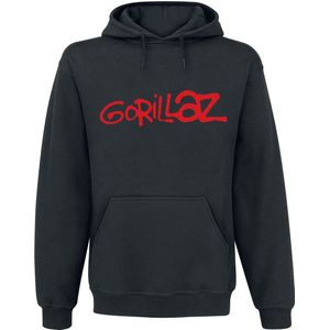 Gorillaz Trui met capuchon - Logo - L tot XL - voor Mannen - zwart