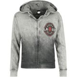 Red Hot Chili Peppers Vest met capuchon - LA Text - S tot L - voor Vrouwen - donkergrijs
