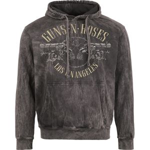 Guns N' Roses Trui met capuchon - Bullet Logo - S tot XXL - voor Mannen - grijs