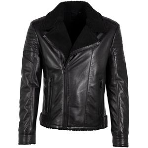 Gipsy Lederen jas - G2MIdor - XL tot 4XL - voor Mannen - zwart