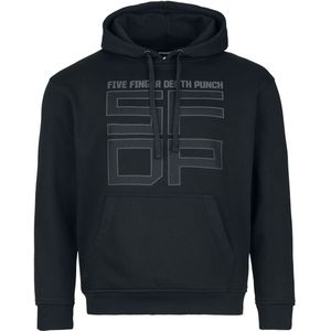 Five Finger Death Punch Trui met capuchon - Chevron - S tot XXL - voor Mannen - zwart