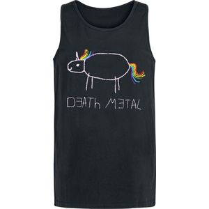 Funshirt - Fun Tanktop - Death Metal - L - voor Mannen - zwart
