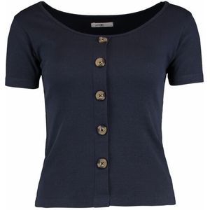 Hailys T-shirt - SS C TP Sa44mma - XS tot XXL - voor Vrouwen - navy