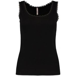 Hailys Top - SL P TP Li44ana - XS tot XXL - voor Vrouwen - zwart