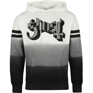 Ghost Trui met capuchon - Logo Dip Dye - L - voor Mannen - wit-zwart