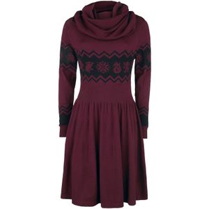 Harry Potter Medium-lengte jurk - Houses - M tot 4XL - voor Vrouwen - bordeaux-zwart
