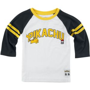 Pokémon - Gaming Longsleeve voor kinderen - Kids - Pikachu 025 - voor Jongens & meisjes - zwart-wit