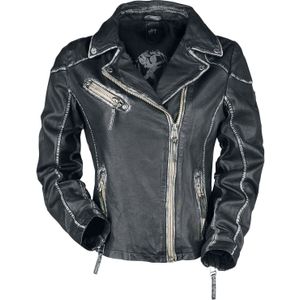 Gipsy Lederen jas - PGG LULV - S tot XXL - voor Vrouwen - zwart