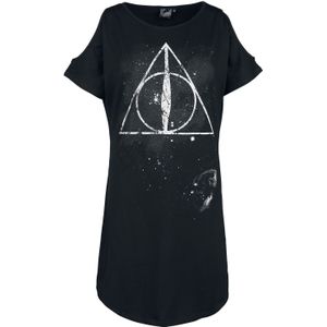 Harry Potter Korte jurk - Deathly Hallows - S tot XL - voor Vrouwen - zwart