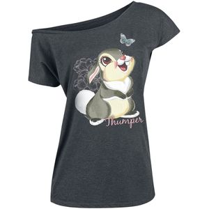 Bambi - Disney T-shirt - Klopfer - S tot 5XL - voor Vrouwen - grijs gemêleerd