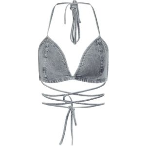 Noisy May Halternecks - Nmbella Bra Top KI020MB - XS tot M - voor Vrouwen - lichtblauw