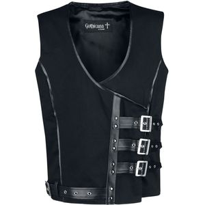 Gothicana by EMP - Gothic Vest - Akephalos - S tot XXL - voor Mannen - zwart