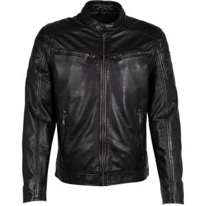 Mauritius Lederen jas - GB Derry Laorv - S tot 3XL - voor Mannen - zwart