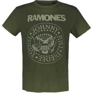 Ramones T-shirt - Crest - S tot 3XL - voor Mannen - groen