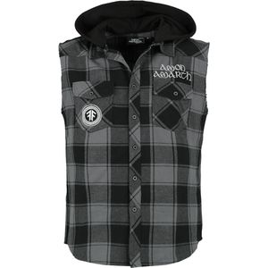 Amon Amarth Flanellen overhemd - EMP Signature Collection - M - voor Mannen - zwart-grijs