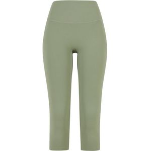 Urban Classics Leggings - Capri Legging Vrouwen - XS tot XL - voor Vrouwen - groen