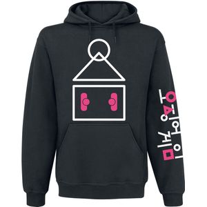 Squid Game Trui met capuchon - Symbol - L tot XXL - voor Mannen - zwart