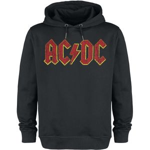 AC/DC Trui met capuchon - Amplified Collection - Logo Dark Night - XS tot 3XL - voor Mannen - zwart