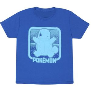 Pokémon - Gaming T-shirt voor kinderen - Schiggy Retro Arcade - voor meisjes en jongens - blauw