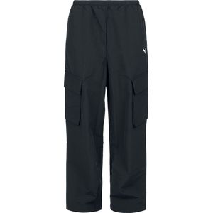 Puma Cargobroeken - WARDROBE ESS Relaxed Woven Cargo Trousers - XS tot XL - voor Vrouwen - zwart