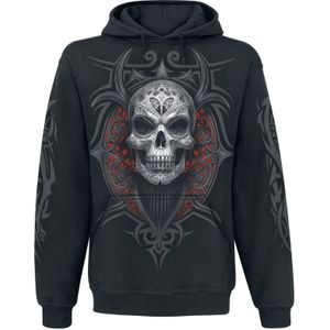Spiral Trui met capuchon - High Priestess - L tot XXL - voor Mannen - zwart
