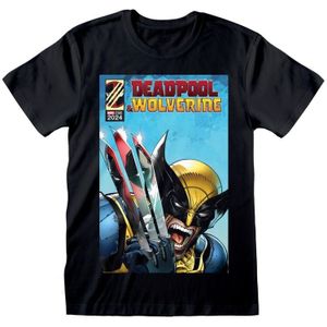 Deadpool - Marvel T-shirt - Deadpool & Wolverine - Wolverine Reflection - S tot XXL - voor Mannen - zwart