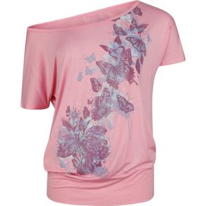 Full Volume by EMP T-shirt - T-shirt met vlinderprint - S tot XL - voor Vrouwen - lichtroze