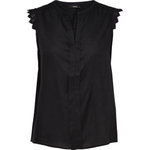 Only Blouse - Onlkimmi S/L Top WVN NOOS - 34 tot 38 - voor Vrouwen - zwart