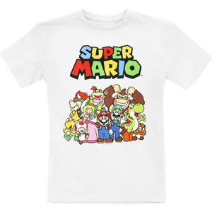 Super Mario - Gaming T-shirt voor kinderen - Kids - Charaktere - voor meisjes en jongens - wit