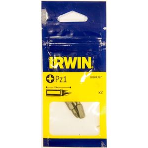 Irwin Pozidriv Pz1 - 1/4”/25 mm - 2 stuks - 10504397