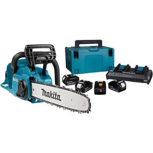 Makita DUC353PT4J Accu Kettingzaag 35cm 2x18V 5.0Ah met Mbox