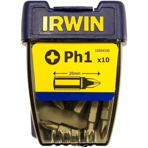 Irwin Phillips Schroefbit Ph1 - 1/4”/25 mm - 10 st - 10504330