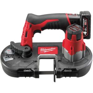 Milwaukee M12 BS-402C Accu Subcompactbandzaagmachine 12V 4.0Ah Li-Ion M12™ in koffer - 4933441805