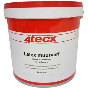 4tecx Latex Wit Afwasbaar Superdek 5L