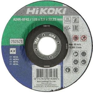 HiKOKI Proline Doorslijpschijf 115x2,5mm voor metaal VE=25 - 752511