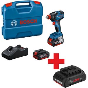 Bosch Professional GDX 18V-200 Accu Slagschroevendraaier/slagmoeraanzetter 18V 4.0Ah (2x) in L-Boxx - 06019J2206