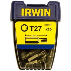 Irwin Torx T27 - 1/4”/25 mm - 10 stuks - 10504355