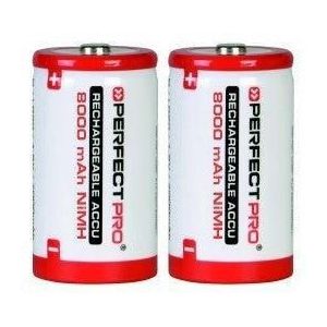 Perfectpro LR20 Batterijen 1,2V Ni-MH 8000mAh 2 stuks