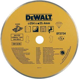 DeWALT DT3734 Diamantzaagblad voor tegels 250mm. 8mm.